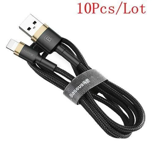 Baseus 10 Teile/los USB Kabel für iPhone Kabel X 8 7 6 6s 5 5s Schnelle Ladekabel mobile telefon Ladegerät Kabel Adapter USB Datenkabel