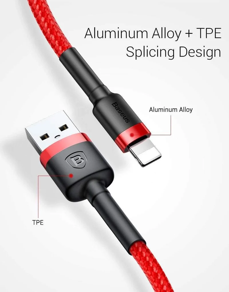Baseus 10 Teile/los USB Kabel für iPhone Kabel X 8 7 6 6s 5 5s Schnelle Ladekabel mobile telefon Ladegerät Kabel Adapter USB Datenkabel