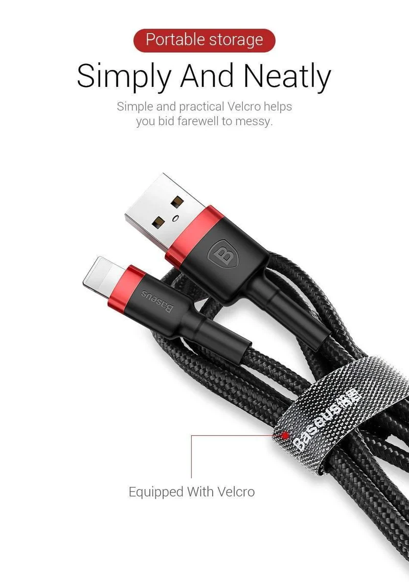 Baseus 10 Teile/los USB Kabel für iPhone Kabel X 8 7 6 6s 5 5s Schnelle Ladekabel mobile telefon Ladegerät Kabel Adapter USB Datenkabel