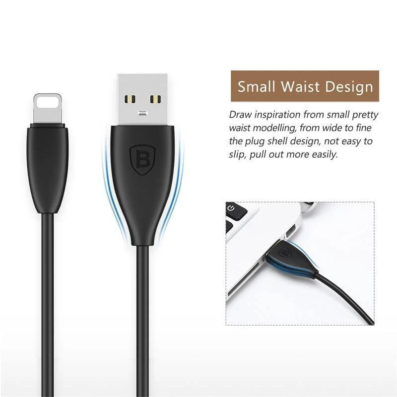 Baseus USB-Kabel für iPhone Schnellladekabel für iPhone 8 5 6 7 iPad USB-Ladekabel 2A Mobile Telefondatenkabel