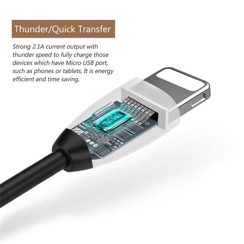 Baseus USB-Kabel für iPhone Schnellladekabel für iPhone 8 5 6 7 iPad USB-Ladekabel 2A Mobile Telefondatenkabel
