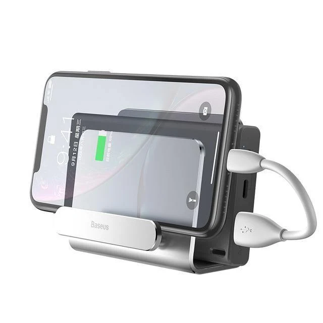 Baseus Metall-Wandhalterung für iPhone, Powerbank, stark haftender Handyhalter, Ständer für Samsung Huawei, Ladebuchse