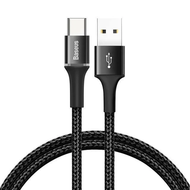 Baseus USB Typ C Kabel Für Samsung Galaxy S10 S9 S8 Plus OnePlus 6t Schnelle Lade USB-C Ladegerät Mobile telefon USBC Typ-C Kabel
