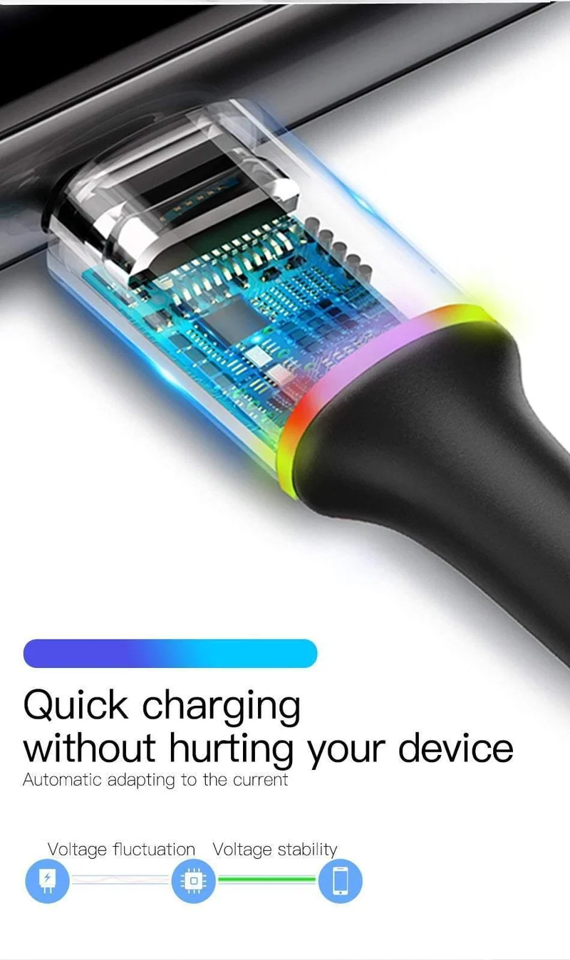 Baseus USB Typ C Kabel Für Samsung Galaxy S10 S9 S8 Plus OnePlus 6t Schnelle Lade USB-C Ladegerät Mobile telefon USBC Typ-C Kabel