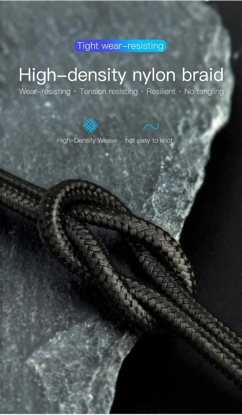 Baseus USB Typ C Kabel Für Samsung Galaxy S10 S9 S8 Plus OnePlus 6t Schnelle Lade USB-C Ladegerät Mobile telefon USBC Typ-C Kabel