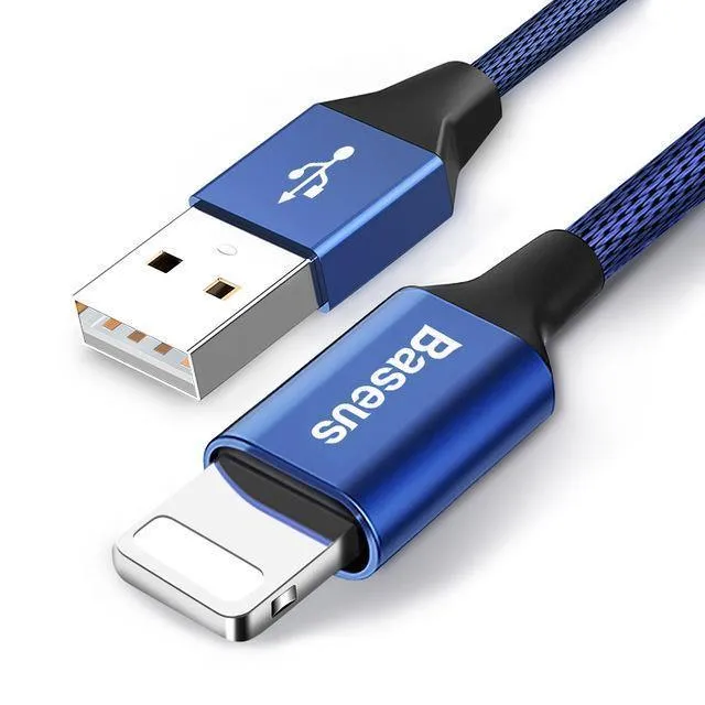 USB-Kabel für iPhone, Baseus-Schnellladekabel für iPhone XS Max XR X 8 7 6 6S 5 5S iPad-Kabel-Handykabel