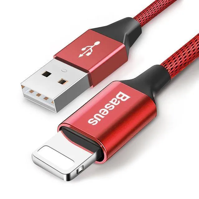 USB-Kabel für iPhone, Baseus-Schnellladekabel für iPhone XS Max XR X 8 7 6 6S 5 5S iPad-Kabel-Handykabel