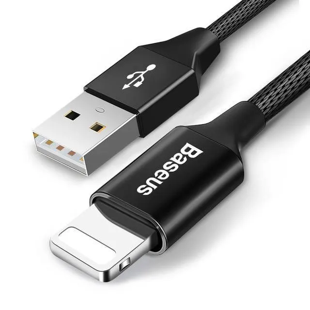 USB-Kabel für iPhone, Baseus-Schnellladekabel für iPhone XS Max XR X 8 7 6 6S 5 5S iPad-Kabel-Handykabel