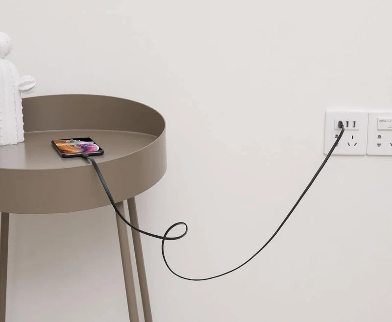 Baseus Flaches USB-Kabel für iPhone XS Max XR X 8 7 6 6s Plus 5 5s se iPad Mini Schnelldaten-Ladekabel Handykabel