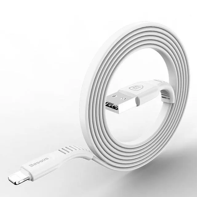 Baseus Flaches USB-Kabel für iPhone XS Max XR X 8 7 6 6s Plus 5 5s se iPad Mini Schnelldaten-Ladekabel Handykabel