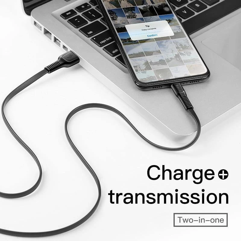 Baseus Flaches USB-Kabel für iPhone XS Max XR X 8 7 6 6s Plus 5 5s se iPad Mini Schnelldaten-Ladekabel Handykabel