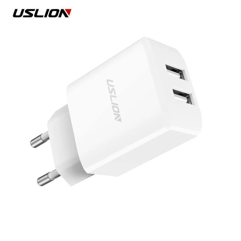 USLION USB Ladegerät 5V2A EU Stecker Reise Ladung für iPhone Samsung Xiaomi Tablet Universal Wand Adapter Smart Handy Ladegerät