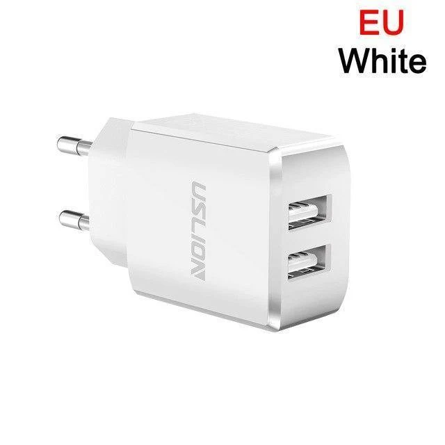 USLION USB Ladegerät 5V2A EU Stecker Reise Ladung für iPhone Samsung Xiaomi Tablet Universal Wand Adapter Smart Handy Ladegerät