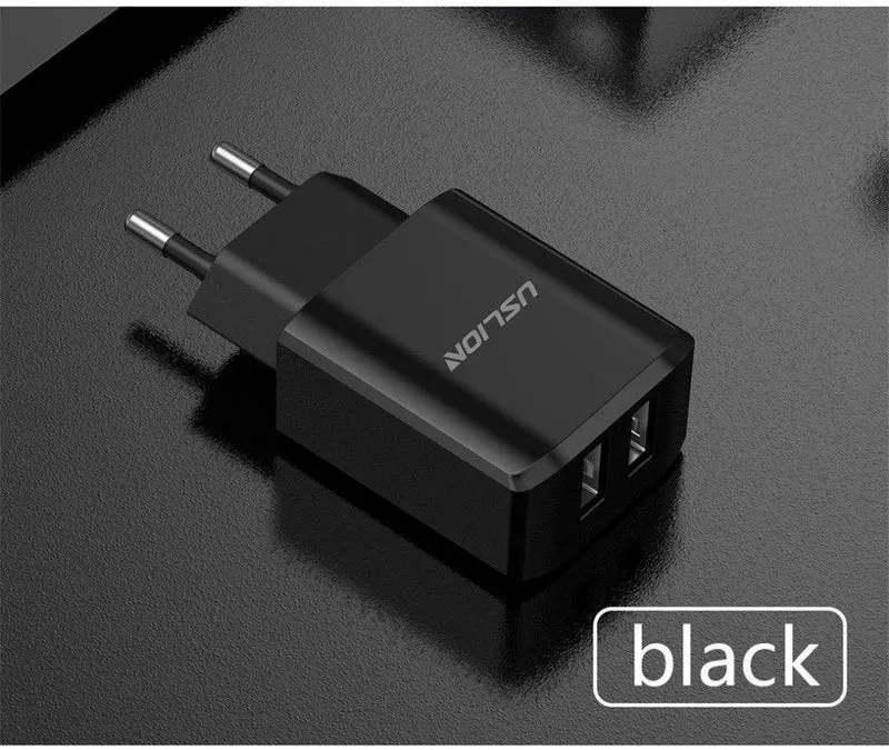 USLION USB Ladegerät 5V2A EU Stecker Reise Ladung für iPhone Samsung Xiaomi Tablet Universal Wand Adapter Smart Handy Ladegerät