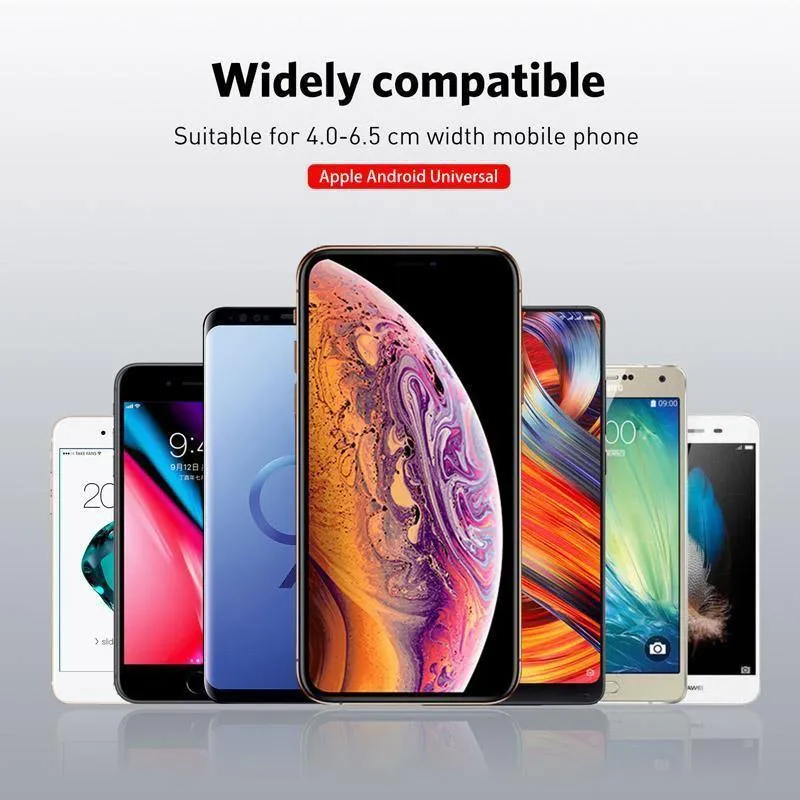 USLION Autohalterung Qi Wireless-Ladegerät für iPhone 7 8 XS MAX XR 10W schnelles kabelloses Laden Autotelefonhalter für Samsung Note 9 S9