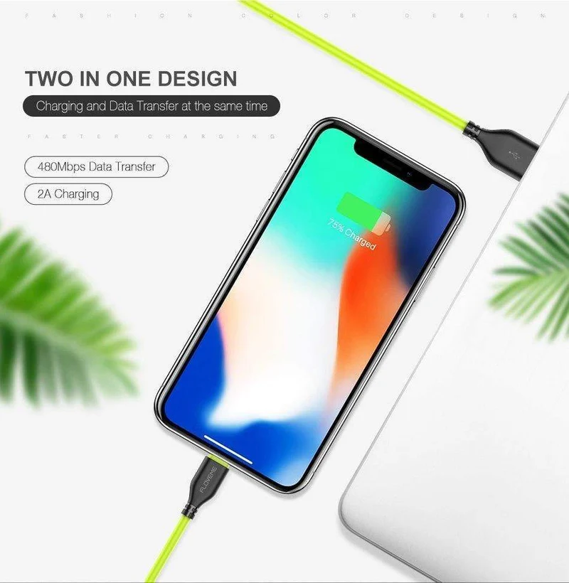 FLOVEME USB Kabel für iPhone 7 8X2.2 EINE Lade Sync 0.3 m 1m Handy Kabel Für Apple iPhone 10 6 7 8 Plus 5s Ladegerät Cabo