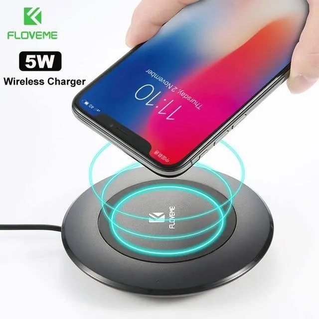 FLOVEME 5V/2A Drahtlose Ladegerät Für Samsung Galaxy S8 S7 S10 Hinweis 8 9 Qi Drahtlose Lade Dock für iPhone X 8 XS MAX USB Ladegerät