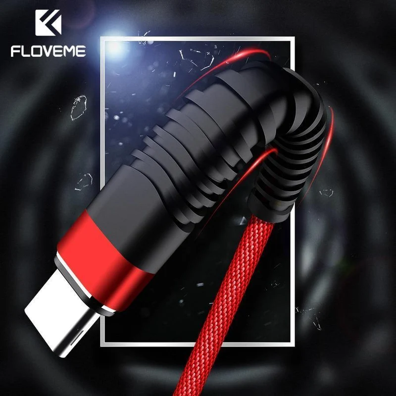 FLOVEME USB Typ C Kabel Für Samsung Galaxy S9 S8 Plus Note 8 Hochfestes USB C Kabel Für Nokia 8 7 Plus P10 Telefon Ladegerät Cabo