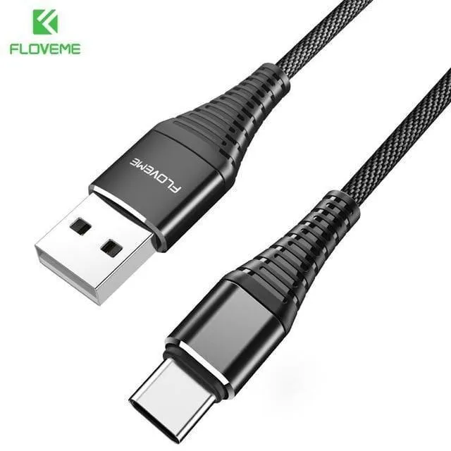 FLOVEME USB Typ C Kabel Für Samsung Galaxy S9 S8 Plus Note 8 Hochfestes USB C Kabel Für Nokia 8 7 Plus P10 Telefon Ladegerät Cabo