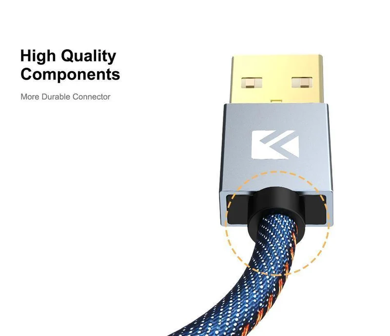 FLOVEME 5 Teile/los Original Micro USB Kabel 2.1 EINE Schnelle Ladegerät Daten Sync 30cm 1m 2m Telefon Kabel für Samsung Xiaomi LG Android Cabo