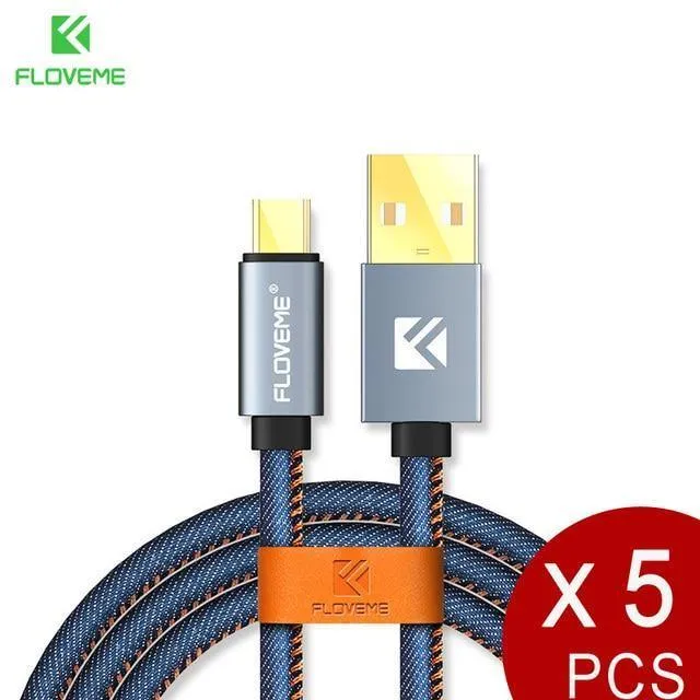 FLOVEME 5 Teile/los Original Micro USB Kabel 2.1 EINE Schnelle Ladegerät Daten Sync 30cm 1m 2m Telefon Kabel für Samsung Xiaomi LG Android Cabo