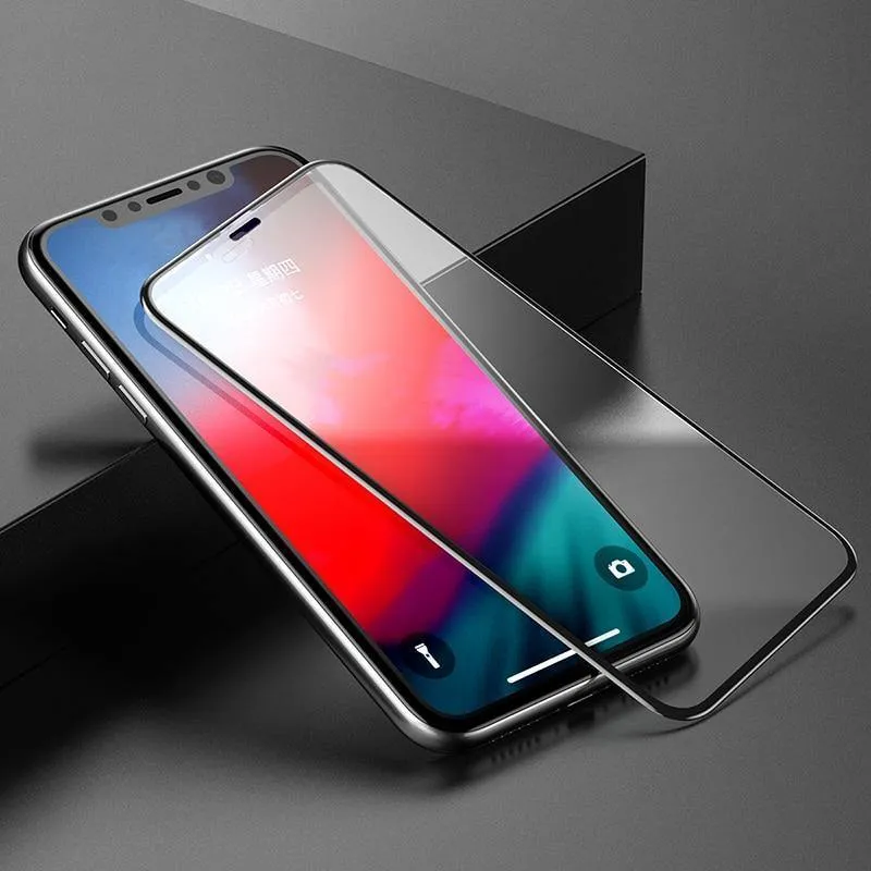 Baseus 0.3 mm vollständige Abdeckung aus gehärtetem Glas für iPhone Xs Xs Max XR 2018 Displayschutzfolie dünnes Schutzglas für iPhone X Xs XR