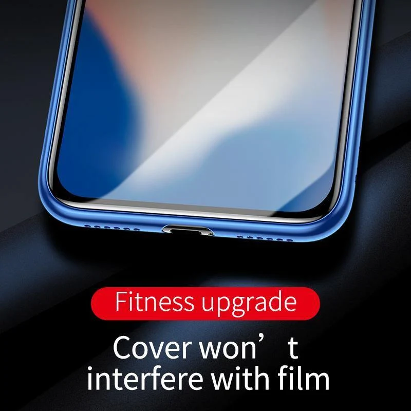 Baseus 0.3 mm vollständige Abdeckung aus gehärtetem Glas für iPhone Xs Xs Max XR 2018 Displayschutzfolie dünnes Schutzglas für iPhone X Xs XR