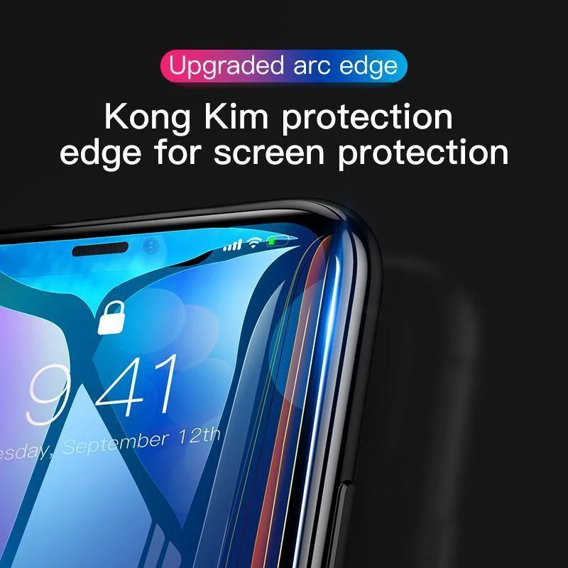 Baseus 0.3 mm vollständige Abdeckung aus gehärtetem Glas für iPhone Xs Xs Max XR 2018 Displayschutzfolie dünnes Schutzglas für iPhone X Xs XR