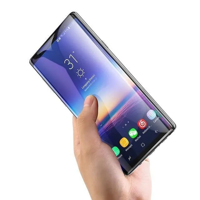 Baseus 3D Surface Displayschutzfolie für Samsung Note 9, 0.3 mm dünnes 9H gehärtetes Glas für Samsung Galaxy Note 9 Schutzglas