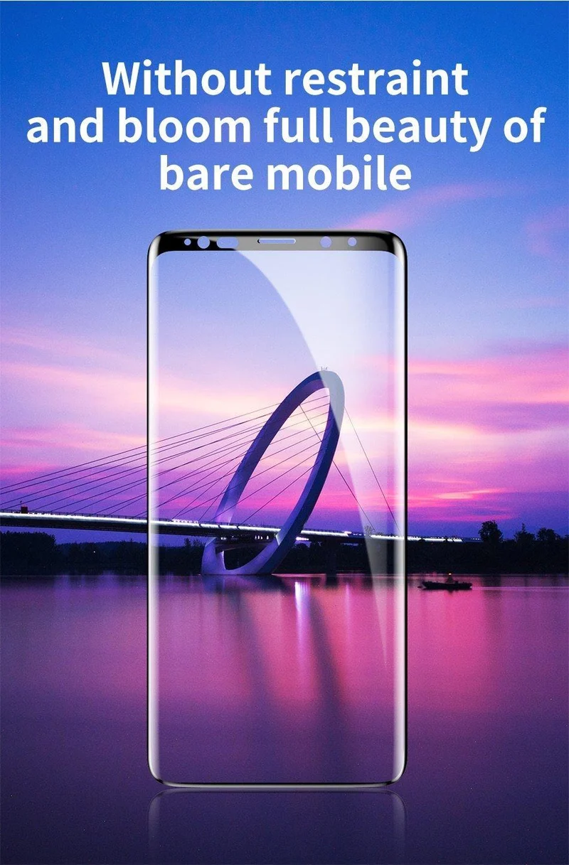 Baseus 3D Surface Displayschutzfolie für Samsung Note 9, 0.3 mm dünnes 9H gehärtetes Glas für Samsung Galaxy Note 9 Schutzglas