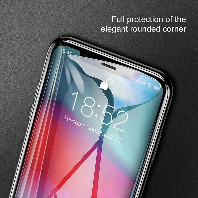 Baseus 0.3 mm gehärtetes Glas für iPhone Xs Xs Max XR Displayschutzfolie vollständige Abdeckung Schutzglas für iPhone X Xs Xs Max 2018