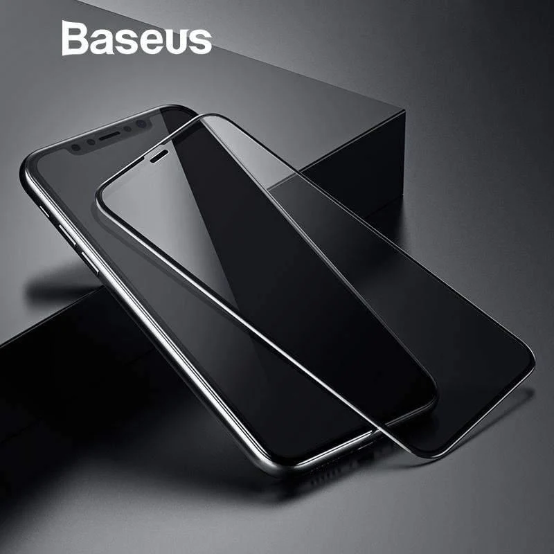 Baseus 0.23 mm Displayschutz für iPhone Xs XR Xs Max 2018 Schutzglas Volle Abdeckung gehärtetes Glas für iPhone X Anti Spy