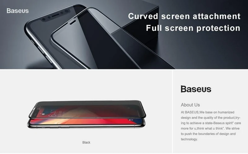 Baseus 0.23 mm Displayschutz für iPhone Xs XR Xs Max 2018 Schutzglas Volle Abdeckung gehärtetes Glas für iPhone X Anti Spy