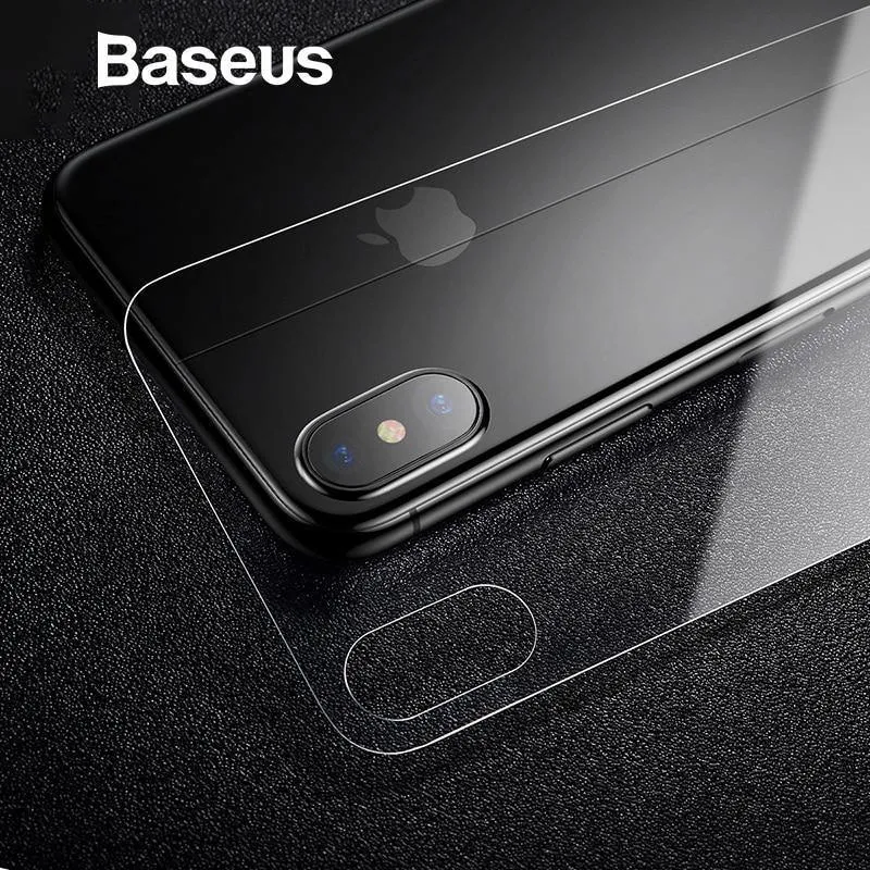 Baseus 0.3 mm Rückschutz für iPhone X gehärtetes Glas Rückabdeckung Ultradünnes kratzfestes Glas für iPhone X Rückfolie