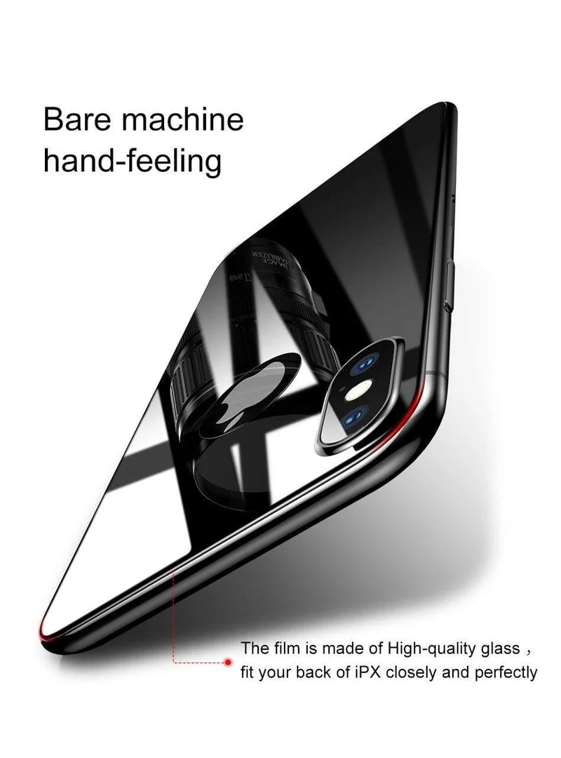 Baseus 0.3 mm Rückschutz für iPhone X gehärtetes Glas Rückabdeckung Ultradünnes kratzfestes Glas für iPhone X Rückfolie