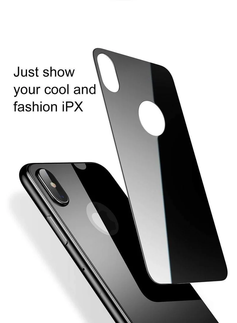 Baseus 0.3 mm Rückschutz für iPhone X gehärtetes Glas Rückabdeckung Ultradünnes kratzfestes Glas für iPhone X Rückfolie