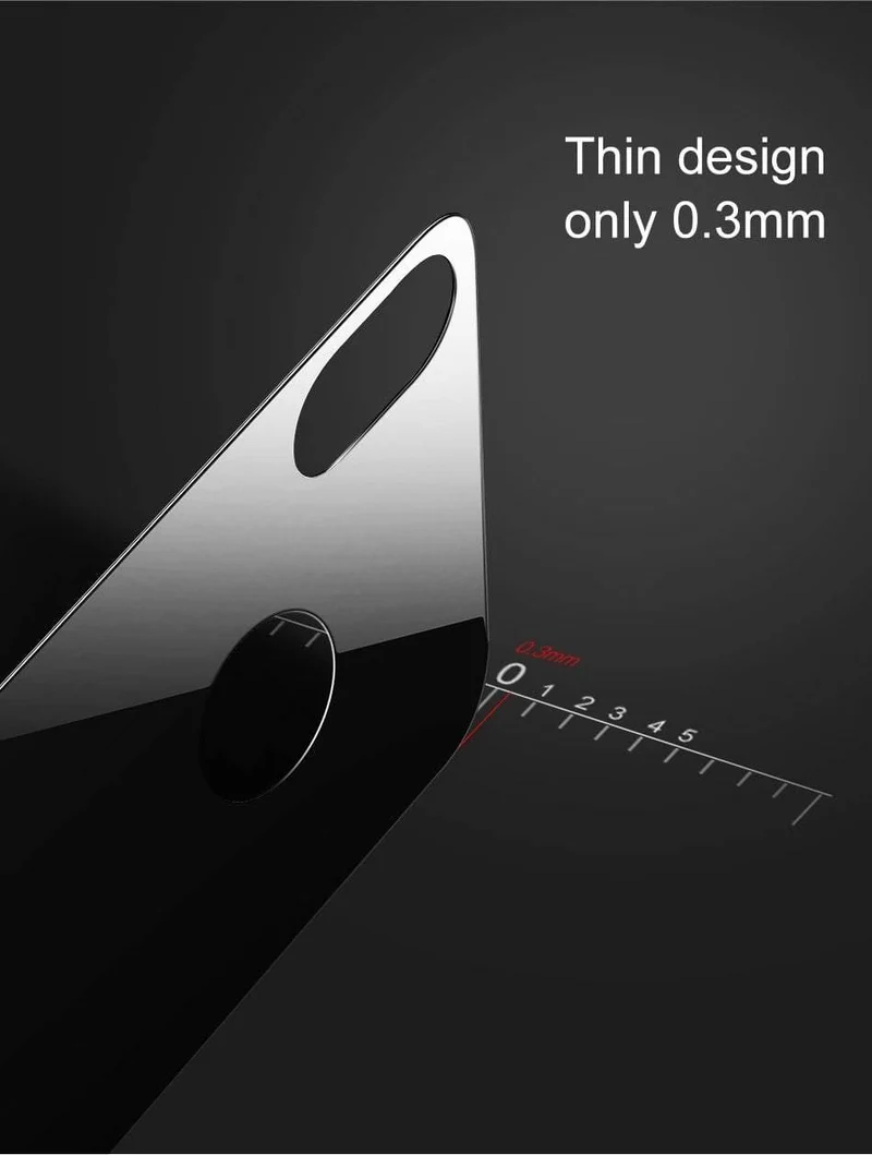 Baseus 0.3 mm Rückschutz für iPhone X gehärtetes Glas Rückabdeckung Ultradünnes kratzfestes Glas für iPhone X Rückfolie