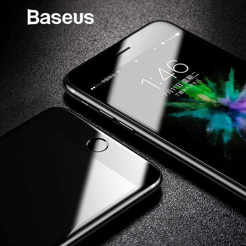 Baseus gehärtetes Glas für iPhone 8 8 Plus Displayschutzfolie Ultradünnes 9H-Schutzglas für iPhone 7 7 Plus Folie mit vollständiger Abdeckung