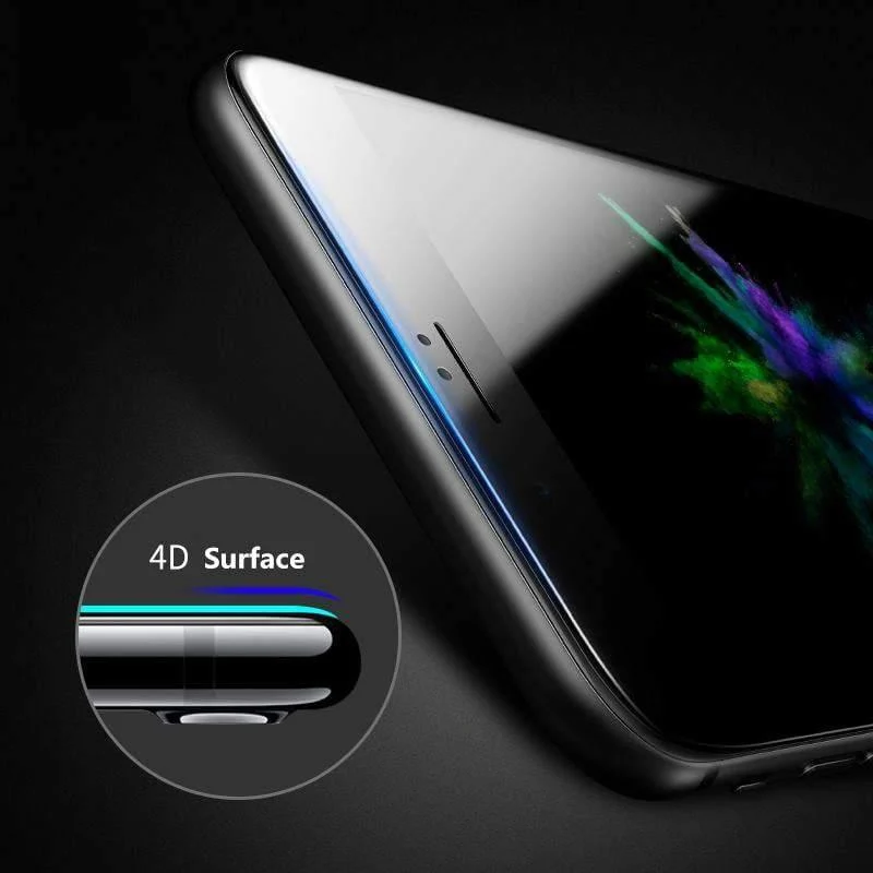 Baseus gehärtetes Glas für iPhone 8 8 Plus Displayschutzfolie Ultradünnes 9H-Schutzglas für iPhone 7 7 Plus Folie mit vollständiger Abdeckung