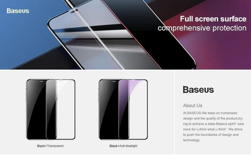 Baseus 0.2 mm Schutzglas für iPhone Xs Xs Max XR 2018 Displayschutzfolie dünne, vollständige Abdeckung aus gehärtetem Glas für iPhone Xs