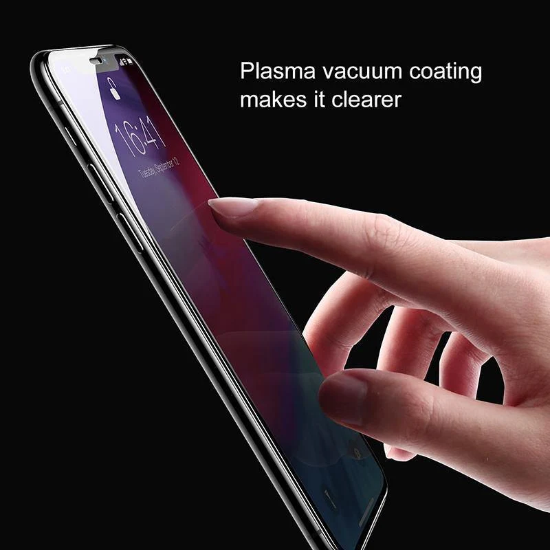 Baseus 0.2 mm Schutzglas für iPhone Xs Xs Max XR 2018 Displayschutzfolie dünne, vollständige Abdeckung aus gehärtetem Glas für iPhone Xs