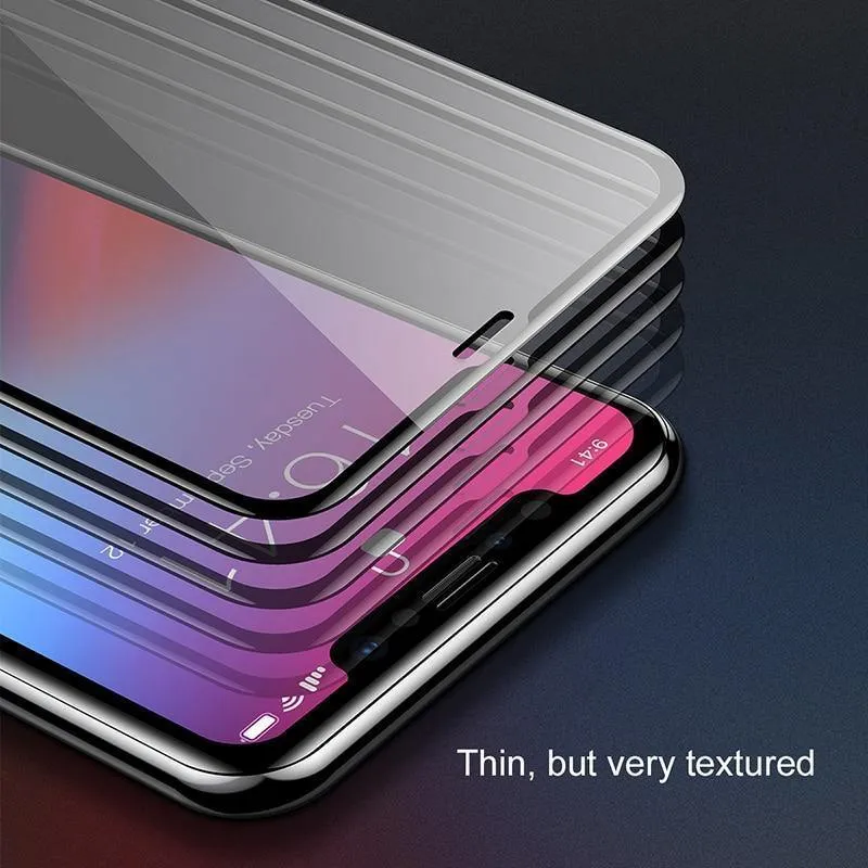 Baseus 0.2 mm Schutzglas für iPhone Xs Xs Max XR 2018 Displayschutzfolie dünne, vollständige Abdeckung aus gehärtetem Glas für iPhone Xs