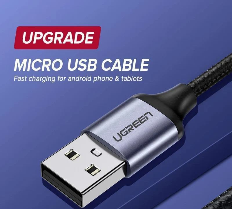 Ugreen Micro USB Kabel 2.4A Schnelle Lade Datenkabel für Xiaomi Redmi Hinweis Huawei HTC Handy Ladegerät Kabel Micro USB Kabel
