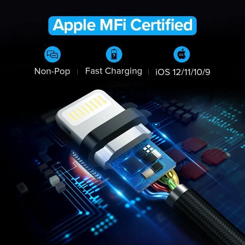 Ugreen MFi USB-Kabel für iPhone Xs Max 7 Plus 2.4A Schnelllade-Lightning-Kabel für iPhone 6 USB-Datenkabel Telefon-Ladekabel