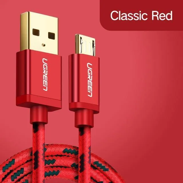 Ugreen Micro USB Ladekabel für Xiaomi Note 2.4A Fast Charger Handy USB Kabel für Samsung S7 Huawei Android USB Kabel