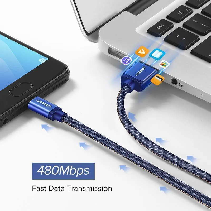 Ugreen Micro USB Ladekabel für Xiaomi Note 2.4A Fast Charger Handy USB Kabel für Samsung S7 Huawei Android USB Kabel