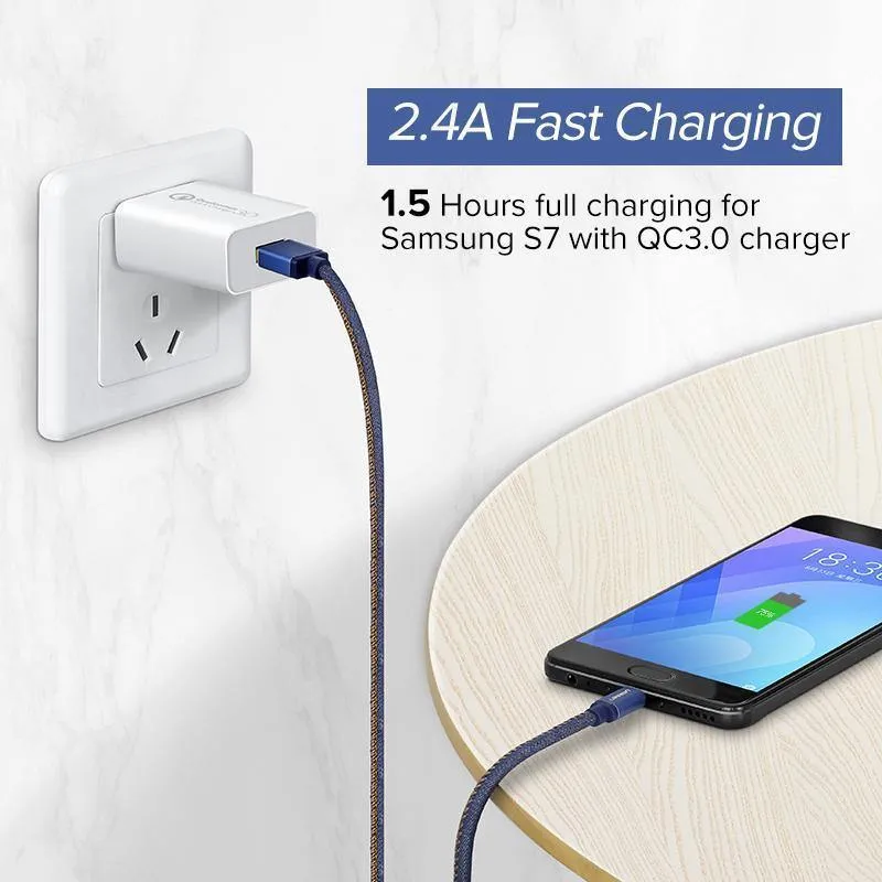 Ugreen Micro USB Ladekabel für Xiaomi Note 2.4A Fast Charger Handy USB Kabel für Samsung S7 Huawei Android USB Kabel