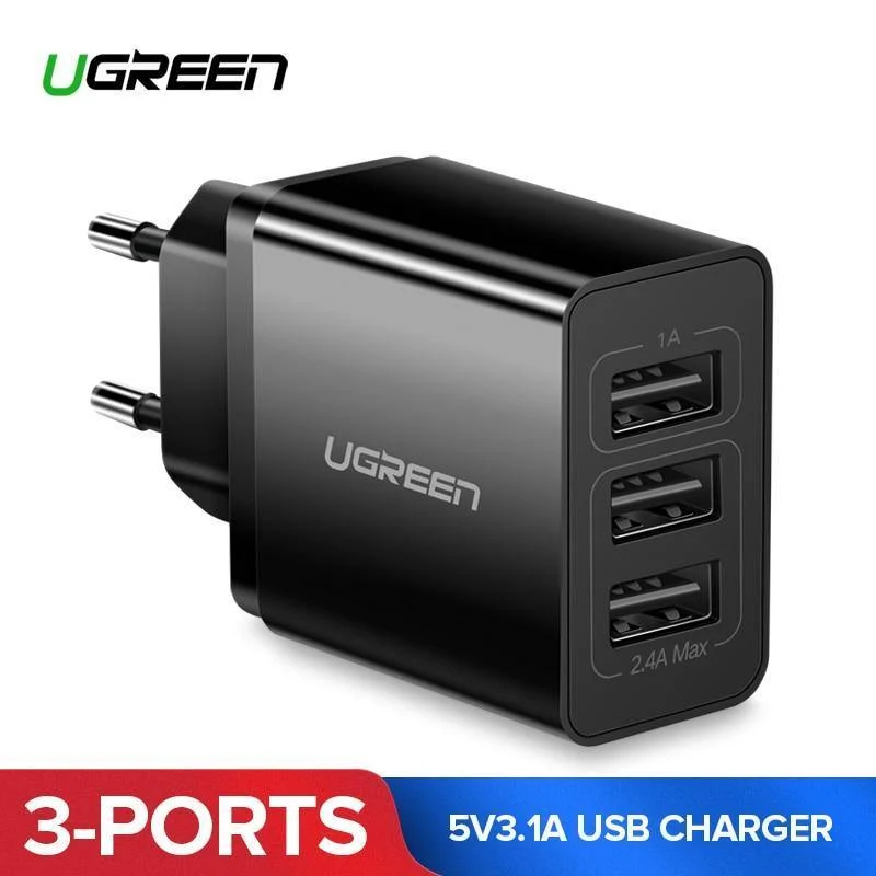Ugreen USB Ladegerät für iPhone Xs X 8 7 Schnelles Ladegerät für Samsung Xiaomi Huawei Ladegerät EU Adapter Handy Ladegerät