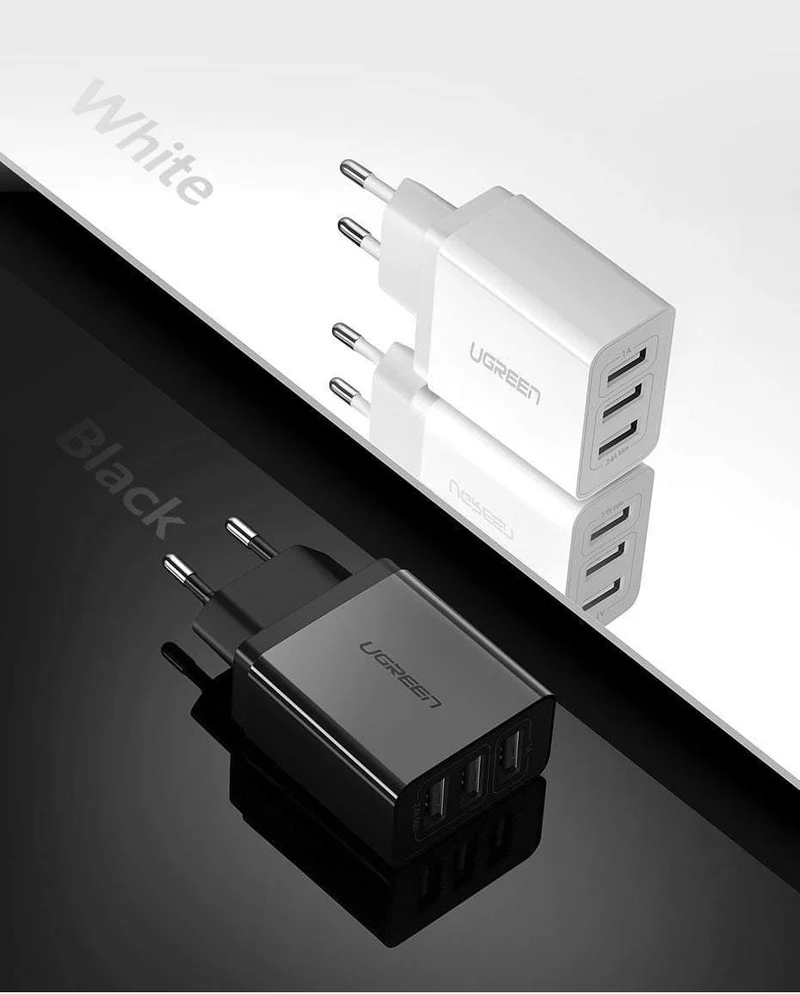 Ugreen USB Ladegerät für iPhone Xs X 8 7 Schnelles Ladegerät für Samsung Xiaomi Huawei Ladegerät EU Adapter Handy Ladegerät