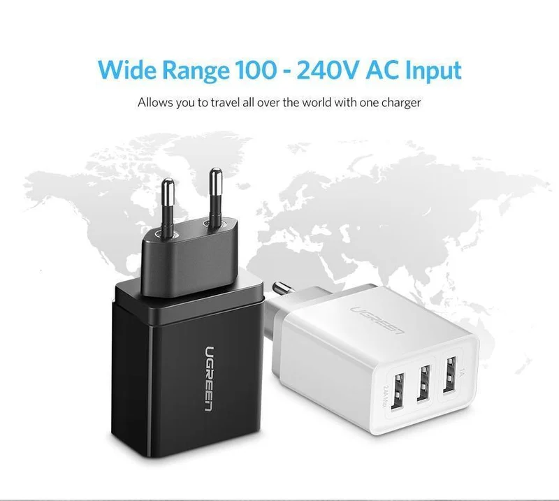 Ugreen USB Ladegerät für iPhone Xs X 8 7 Schnelles Ladegerät für Samsung Xiaomi Huawei Ladegerät EU Adapter Handy Ladegerät